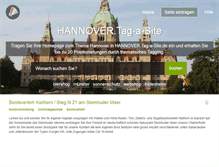 Tablet Screenshot of hannover.tag-a-site.de